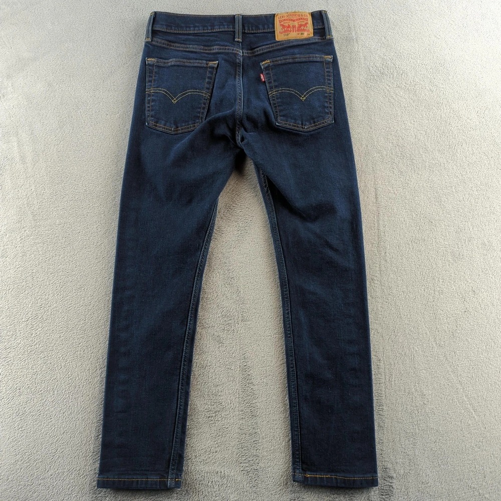 Levis‎ 510 Jeans Mens 30x28* Blue Dark Wash Skinny Stretch Denim Cotton Pants